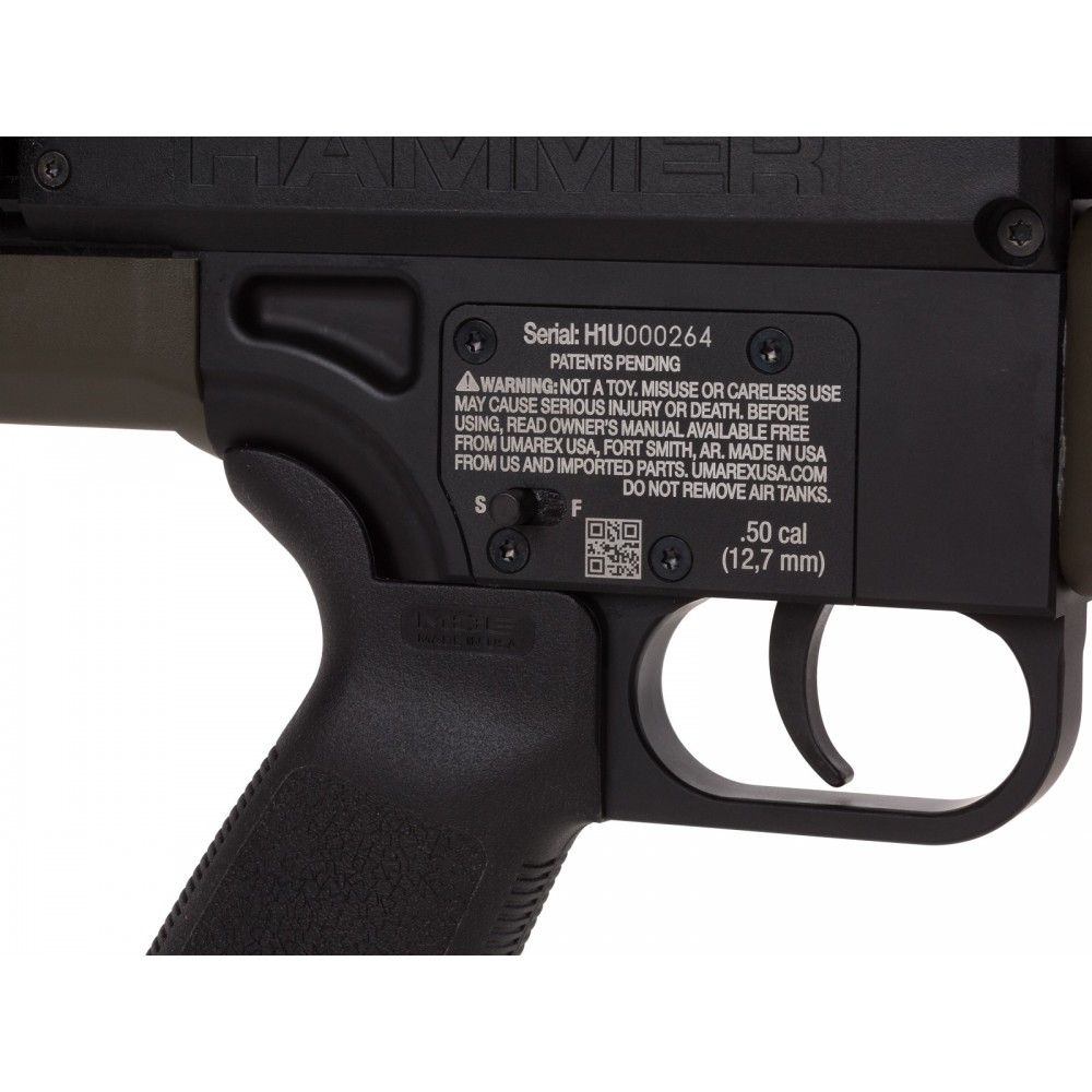 Umarex Hammer – Rifle de aire de pistola de perdigones de calibre 50 – Yaxa  Store